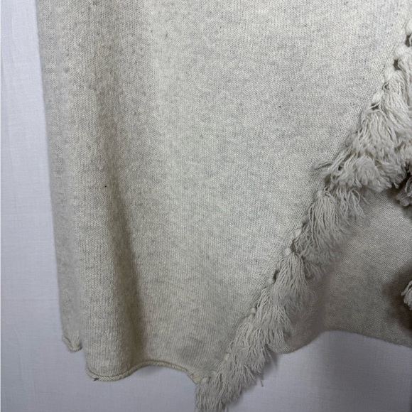 Lilly Pulitzer Alina Heathered Avenue 100% Cashmere Drape Cardigan Fringe - Picture 6 of 13
